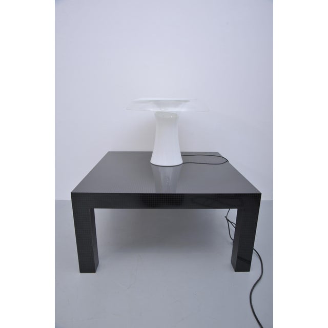 Mid-Century Modern Murano Glass Mushroom Table Lamp attributed to Vistosi, 1970s For Sale - Image 3 of 11