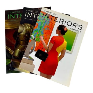 Christie's New York Interiors Auction Catalogues, 2008-2009, Set of Three For Sale