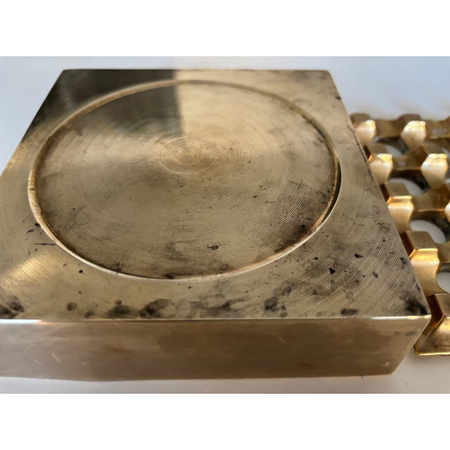 Vintage Ultima 15 Brass Ashtray by Holger Bäckström & Bo Ljungberg, 1960s, in Very Good conditions. Designed 1960 to 1969...
