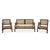 Rattan Bench & Armchairs, Set of 3 For Sale - Image 14 of 14