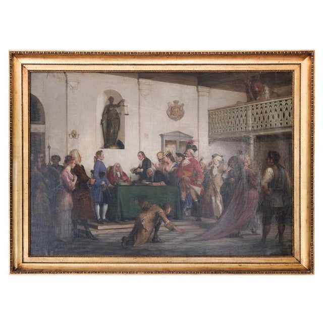 Wilhelm Marstrand, Ludvig Holberg's The Happy Shipwreck, Oil on Canvas For Sale - Image 8 of 8