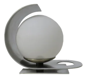 Small Italian Aluminum Table Lamp by Pia Guidetti Crippa for Lumi, 1970s