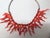 Metal Vintage 1980s Signed Sharra Pagano Italy Silvertone Faux-Coral & Black Beaded Collar Necklace For Sale - Image 7 of 7