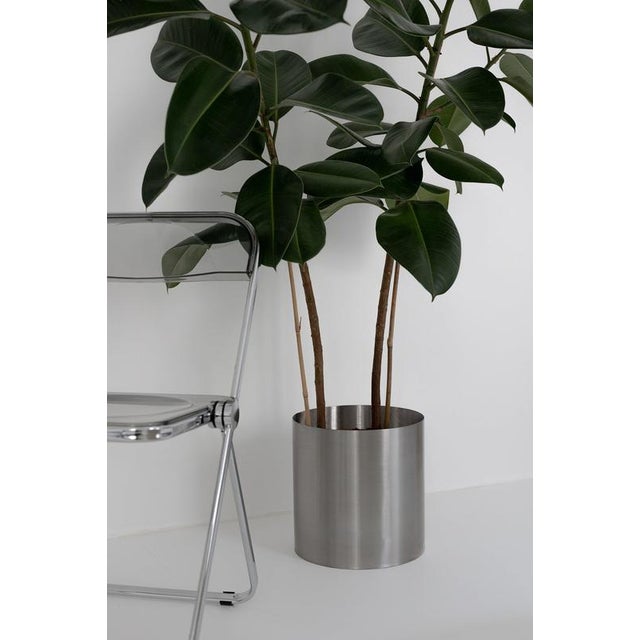 Large Loto Planter in Stainless Steel by Form & Eisen For Sale - Image 17 of 18