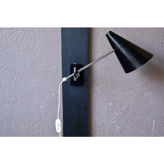 Mid-Century Modern Dutch Modernist Wall Lamp by Architect Herda, 1960s For Sale - Image 3 of 15