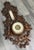 This Vintage French carved walnut barometer is an elegant and highly decorative wall piece, richly carved with flowing...