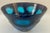 Monumental Murano Facetted Battuto Cobalt Blue Art Glass Bowl For Sale In Boston - Image 6 of 9