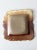 Brown Vintage Studio Pottery Plate For Sale - Image 8 of 9