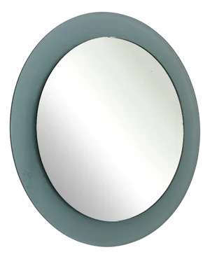Round Green Nile Mirror from Veca, Italy, 1970s
