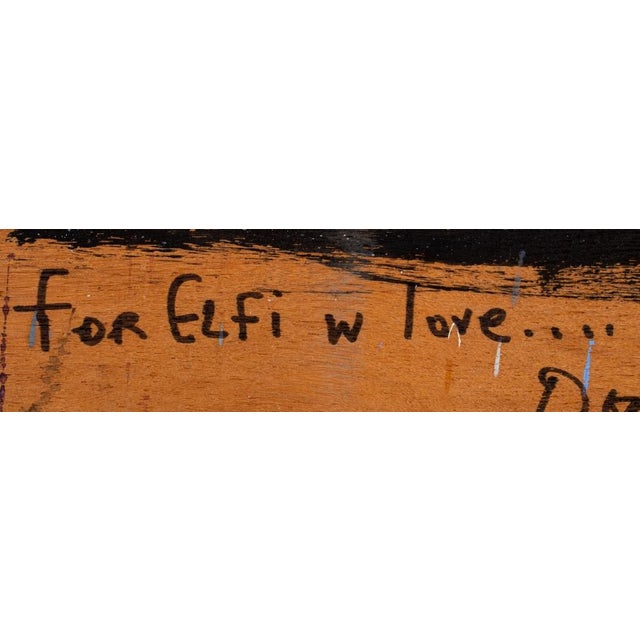 White Domenick Capobianco "The Poet" Oil on Panel For Sale - Image 8 of 9