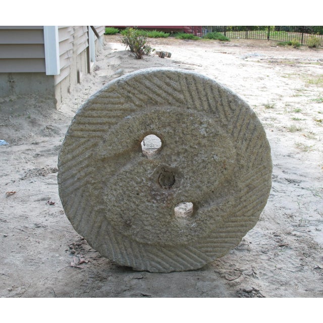 1930s Granite Mill Water Fountain Stone 4 For Sale - Image 4 of 8