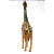 1960s Vintage 22" Leather Giraffe Figure For Sale - Image 5 of 12