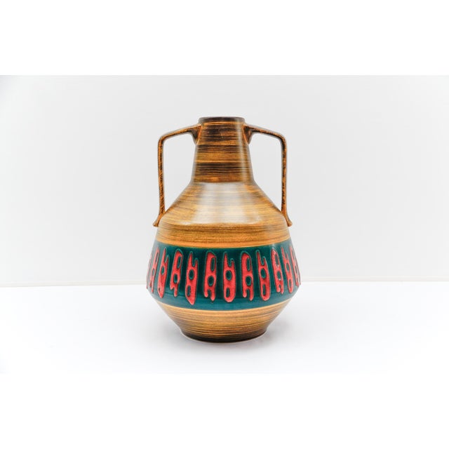 Large German Studio Ceramic Floor Vase by Dümler & Breiden, Höhr, 1960s For Sale - Image 11 of 11