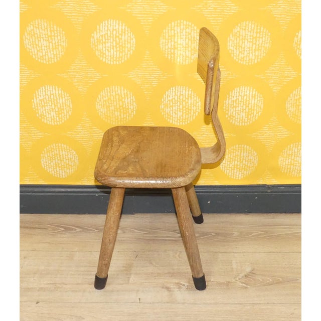1960s Rustic Children's Chair in Wood, 1960s For Sale - Image 5 of 11