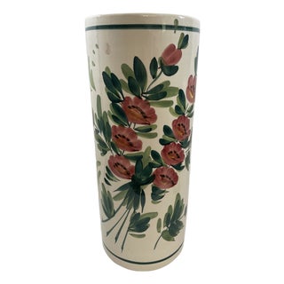 1960s-70s Ceramic Umbrella or Stick Stand Made in Spain For Sale