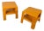 Mustard Yellow Quattro Gatti Nesting Tables by Mario Bellini for C&B Italia, 1960s, Set of 4 For Sale