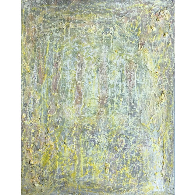 Contemporary Artwork "Golden Light" High Texture Oil Colorfield Painting on Canvas Board by Cl Auker For Sale - Image 6 of 6