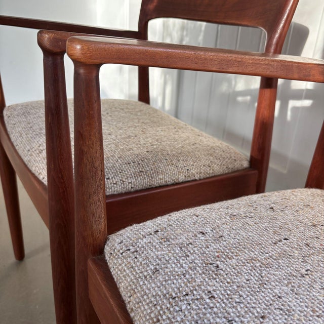 Armchairs by Henning Kjaernulf for KS Mobler, Denmark, 1960s, Set of 2 For Sale - Image 4 of 12