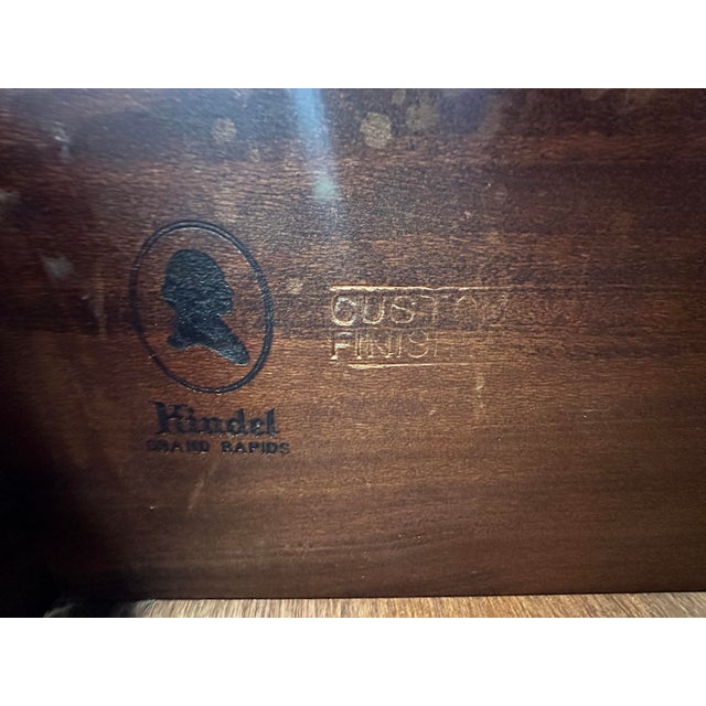 Kindel Furniture Vintage Kindel Grand Rapids Mahogany 5-Drawer French Louis XVI Style For Sale - Image 4 of 11