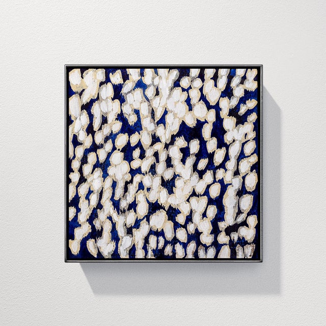 Mats Wieslander, Indigo Bloom, 2025, Acrylic and Ink on Oxidized Sheet Metal For Sale - Image 6 of 6