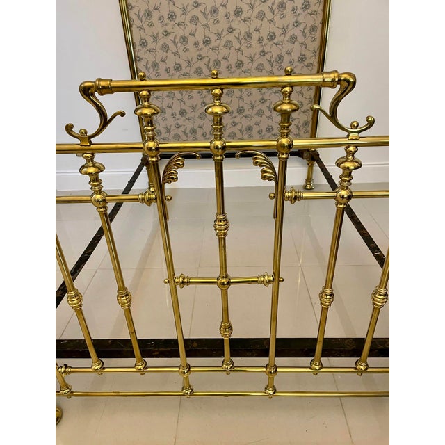 Antique Victorian Brass Double Bed, 1860 For Sale - Image 11 of 16