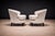 Wood Pair of “Concha” Armchairs in Grey Ultra Suede, Joaquim Tenreiro, 1960s - Lot 215A For Sale - Image 7 of 12