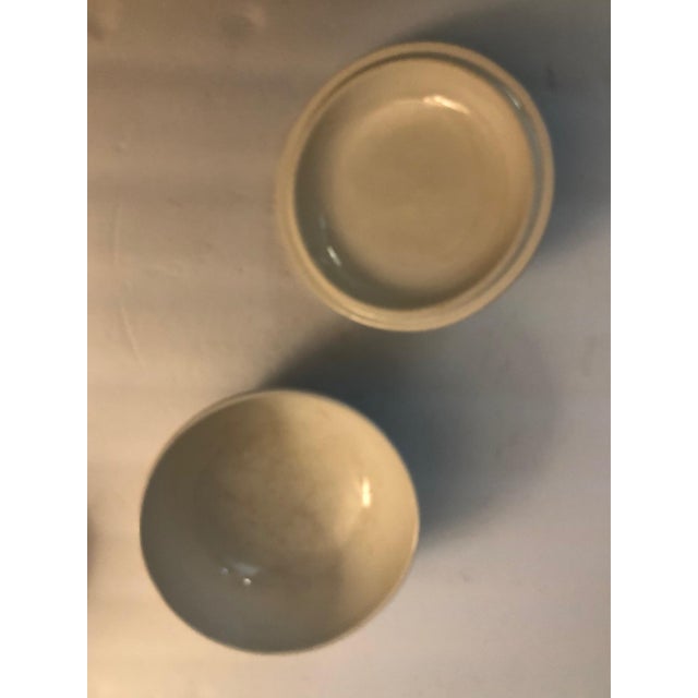 Portugal Blanc De Chine Ribbed Decorative Covered Bowl With Rose For Sale - Image 10 of 11