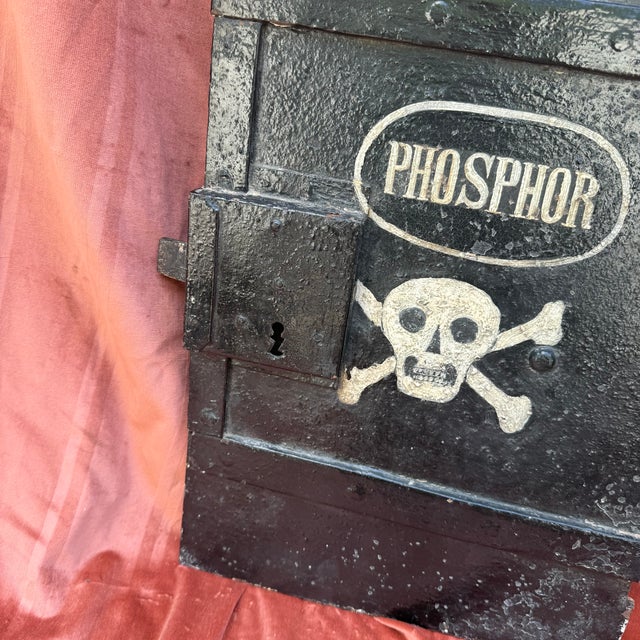 Vintage Pharmacy Door Safe, 1920s For Sale - Image 11 of 12