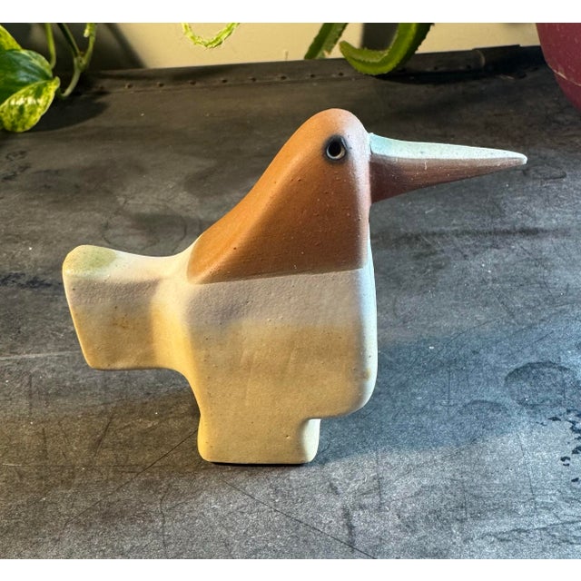 Mid-Century Modern Vintage 1970s Susana Espinosa Signed "Se" Ceramic Bird Figurine MCM Puerto Rico For Sale - Image 3 of 12