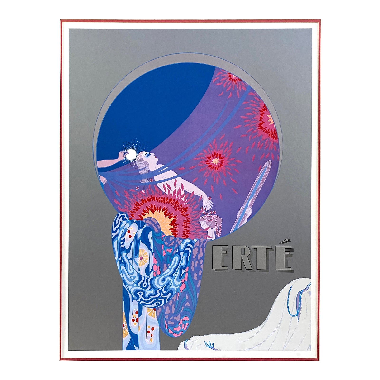 Erte Art Deco Figurative Screenprint, Nature's Vanity | Chairish