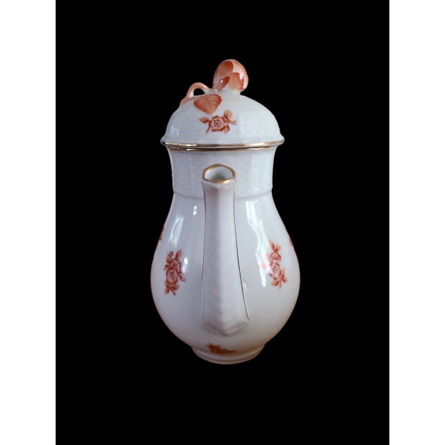 Herend Herend Eton Rust Vintage 1950s - 6.5" Individual Serving Coffee Pot - Discontinued For Sale - Image 4 of 8