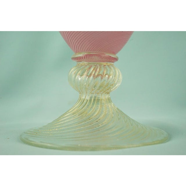 Murano Zanfirico Glass Jug Vase attributed to Poli For Sale - Image 18 of 18