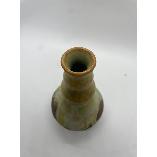 Contemporary Vintage Dirtworks Pottery Vase by Seagrove Potters, Nc For Sale - Image 3 of 5