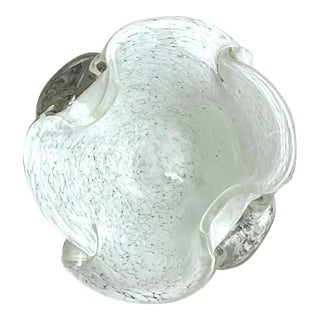 Vintage Regency Art Glass Bowl After Murano For Sale
