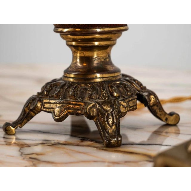 Antique Chinese Cloisonne Table Lamp For Sale - Image 6 of 12