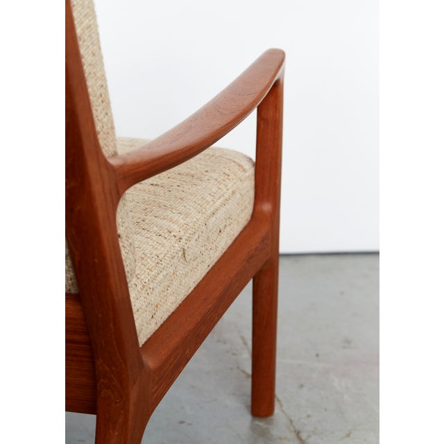 Mid-Century Modern Teak Senator Highback Chair by Ole Wanscher for Poul Jeppesen, 1960s For Sale - Image 6 of 18