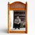 Large Antique English Rustic Pine Farmhouse Wall Mirror with Arched Wicker Panel For Sale - Image 4 of 10