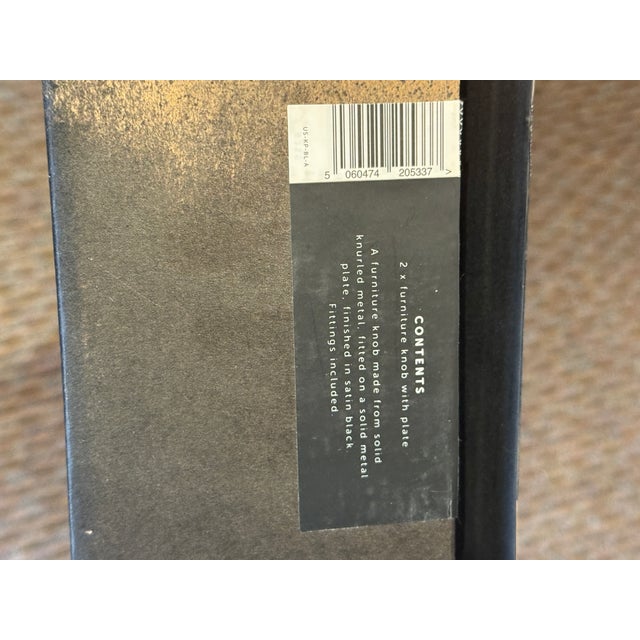 Metal Buster + Punch Furniture Knob Plates, Black For Sale - Image 7 of 12