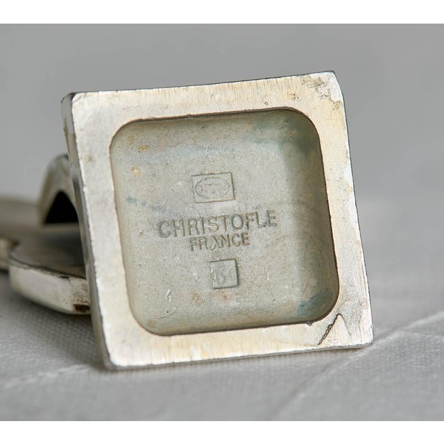 Early 20th Century Antique French Christofle Silverplate Set of 4 Butterfly Place Card Holders For Sale - Image 5 of 6