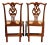 Antique Chippendale Mahogany Chairs - a Pair For Sale - Image 9 of 11