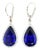 Late 20th Century 25.35 Carat Tanzanite and Diamond Drop Earrings, 14k White Gold, Pair For Sale