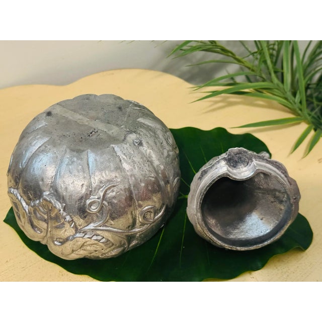 Silver Arthur Court Squash Ice Bucket Vintage Wine Cooler For Sale - Image 8 of 9
