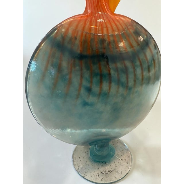 Modern Kosta Boda "Bon Bon" Art Glass Ewer Jug by Kjell Engman For Sale - Image 3 of 11