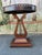 Early 20th Century Neoclassical Style Oval Mahogany Lyre Base Side Table For Sale - Image 12 of 14
