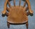 Edwardian Elm Bow Back Smokers Captains Chair, 1900s For Sale - Image 17 of 18