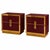 A deep burgundy glass finish defines this pair of made-to-order bedside cabinets by Justfurnituress. Handcrafted in Italy,...