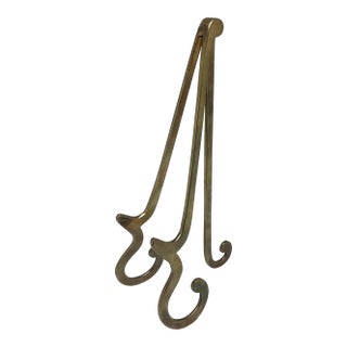 Vintage Brass Table Top Easel For Sale
