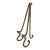 Vintage Brass Table Top Easel For Sale