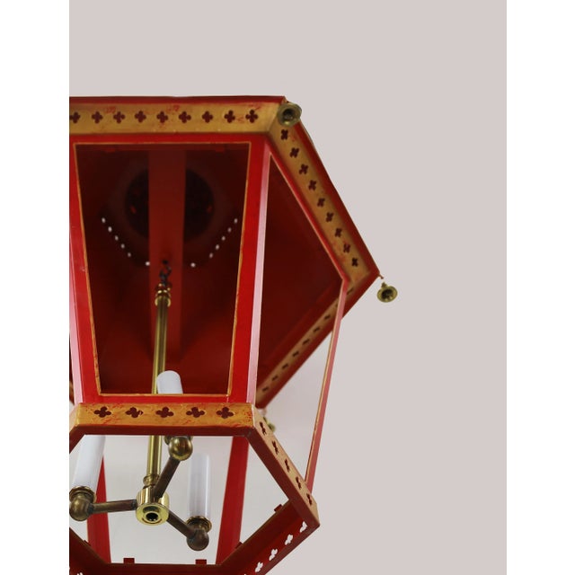 Chinoiseries Two-Tiers Ceiling Chandelier. For Sale - Image 10 of 12