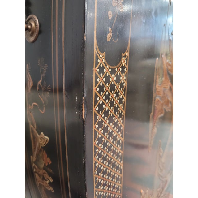 1940s 1940s Mid Century Chinoiserie Cabinet For Sale - Image 5 of 11
